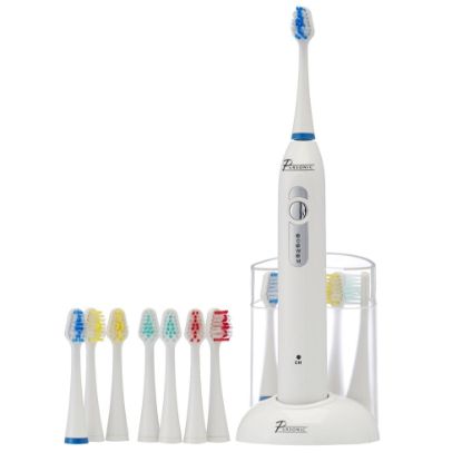 Picture of Pursonic S430 15-Piece Electric Sonic Toothbrush, 8inH x 3inW x 2inD, White