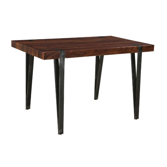 Picture of Coast to Coast Dining Table, Martin, 30inH x 48inW x 30inD, Honey Brown/Antique Gunmetal