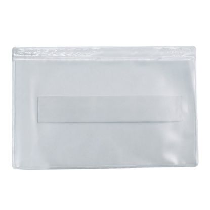 Picture of SUPERSCAN Press-On Vinyl Envelopes, 3-1/2in x 2in, Clear, Pack Of 50 Envelopes