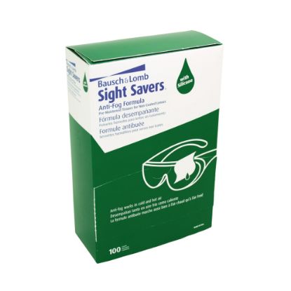 Picture of Bausch & Lomb Sight Savers Pre-Moistened Anti-Fog Tissues, 5 5/16in x 2 5/16in, Case Of 100