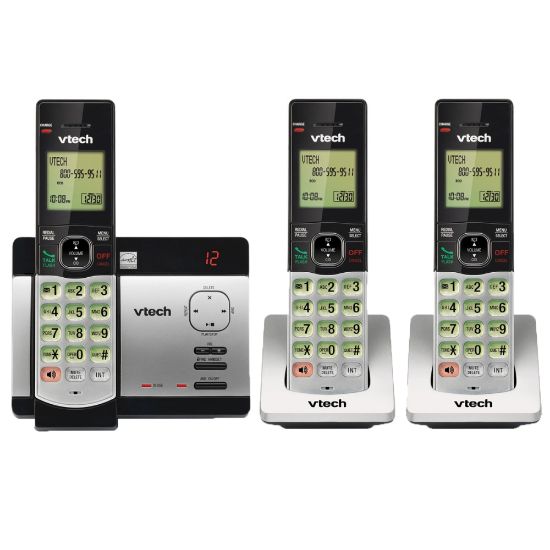 Picture of VTech CS5129-3 DECT 6.0 Expandable Cordless Phone With Digital Answering System