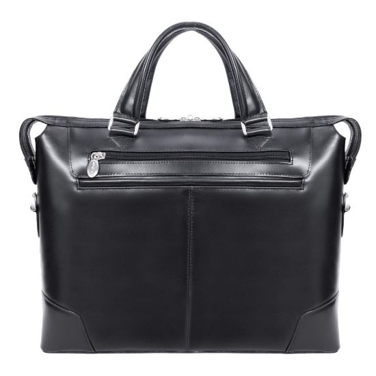 Picture of McKlein R-Series Arcadia Slim Briefcase With 17in Laptop Pocket, Black