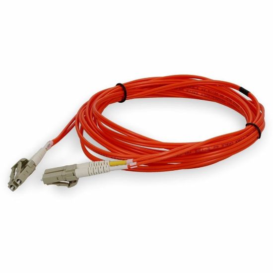 Picture of AddOn 5m HP 221692-B22 Compatible LC OM1 Patch Cable - Patch cable - LC multi-mode (M) to LC multi-mode (M) - 5 m - fiber optic - duplex - 62.5 / 125 micron - OM1 - halogen-free - orange - for HPE StorageWorks Core Switch 2/64; StorageWorks Director 2/64