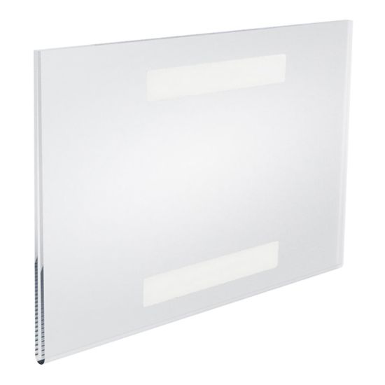 Picture of Azar Displays Acrylic Horizontal U-Frame Sign Holders, 7in x 11in, Clear, Pack Of 10 Sign Holders