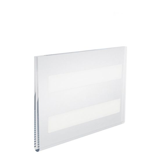 Picture of Azar Displays Acrylic Horizontal Wall-Mount U-Frame Sign Holders, 6in x 4in, Clear, Pack Of 10 Sign Holders