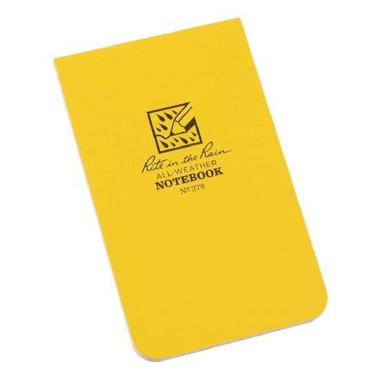 Picture of Rite in the Rain 378 All-Weather Universal Memo Books, 3-1/4in x 5-1/2in, Yellow, Set Of 12 Books