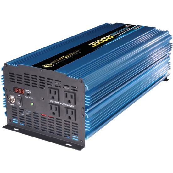 Picture of Power Bright 12V DC to AC 3500 Watt Power Inverter - Input Voltage: 12 V DC - Output Voltage: 117 V AC, 120 V AC - Continuous Power: 3500 W