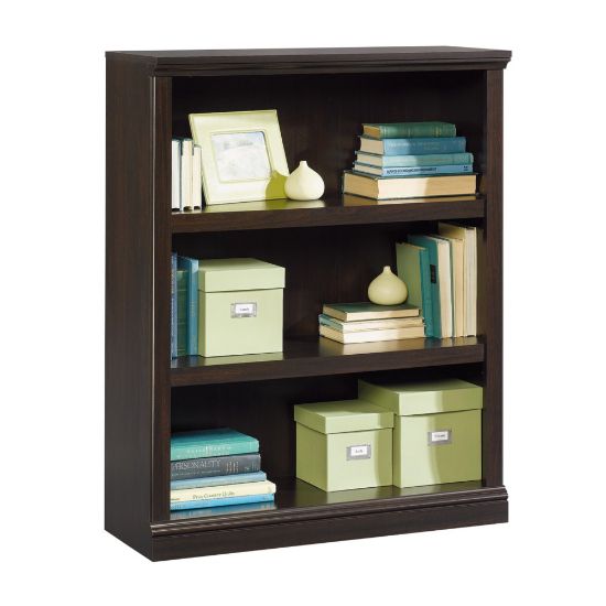 Picture of Sauder Select 44inH 3-Shelf Bookcase, Jamocha Wood