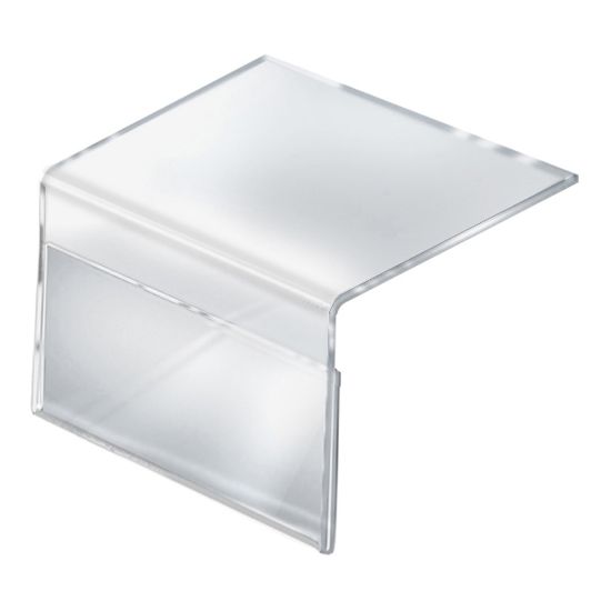 Picture of Azar Displays Shelf Sign Holders, 5-1/2in x 8-1/2in, Clear, Pack Of 10 Holders