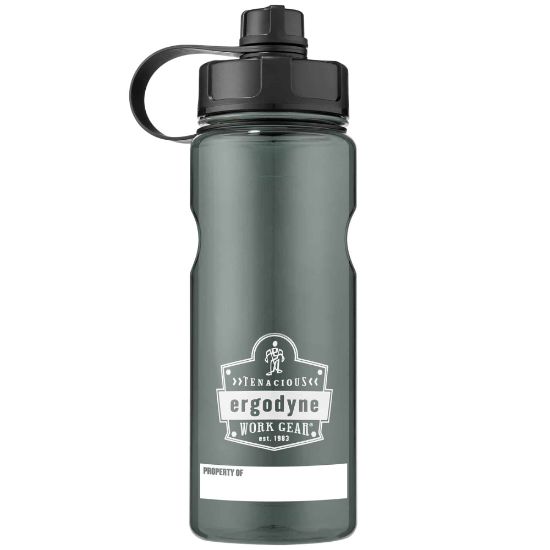 Picture of Ergodyne Chill-Its 5151 Wide Mouth Water Bottle, 34 Oz, Black