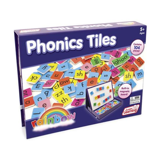 Picture of Junior Learning Rainbow Phonics Tiles, Multicolor, Set Of 106 Tiles