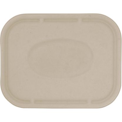 Picture of World Centric Fiber Lids, 7-13/16in x 10-1/8in x 1/2in, Natural, Carton Of 400 Lids