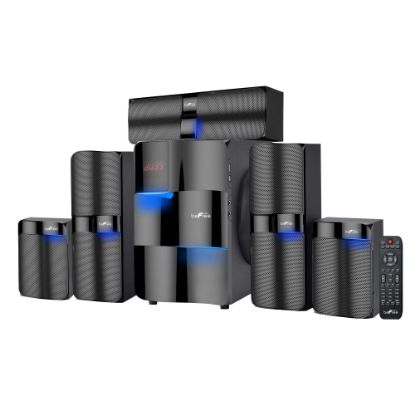 Picture of beFree Sound 5.1 Channel Surround Sound 995116499M 125-Watt Bluetooth Speaker System, Black