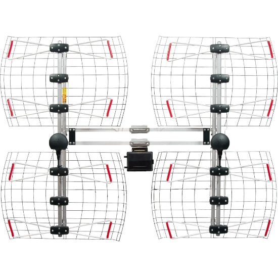 Picture of Antennas Direct DB8e Ultra Long Range Outdoor DTV Antenna - Upto 70 Mile - 470 MHz to 698 MHz - 17.4 dBi - Outdoor, TelevisionRoof-mountable - Omni-directional