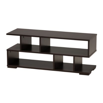 Picture of Baxton Studio Modern TV Stand, 14-5/8inH x 35-7/16inW x 11-13/16inD, Dark Brown