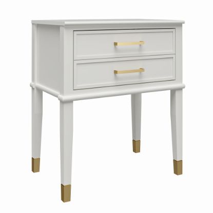 Picture of Ameriwood Home Westerleigh End Table, 28inH x 23-5/8inW x 15-5/8inD, White