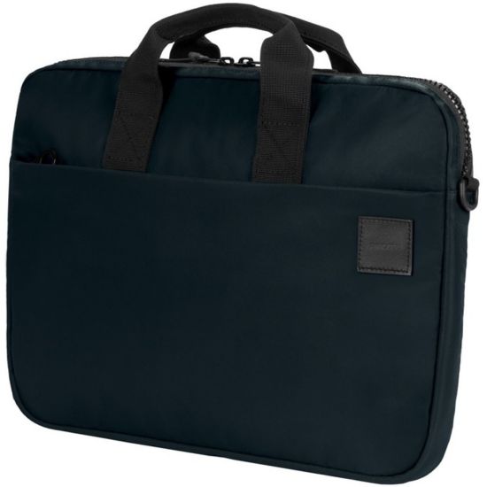 Picture of Incase Compass Brief Carrying Case (Briefcase) for 13in Apple iPhone iPad MacBook Pro - Navy - Flight Nylon, Plush, Faux Fur, Mesh Body - Shoulder Strap - 1.5in Height x 10in Width x 14in Depth