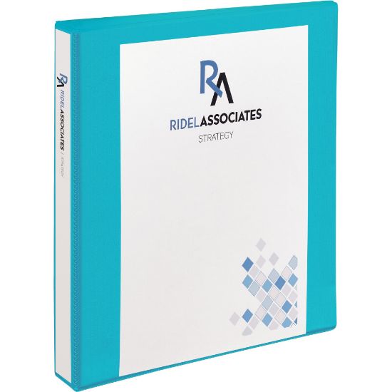 Picture of Avery Durable View 3-Ring Binder, 1in Slant Rings, Aqua