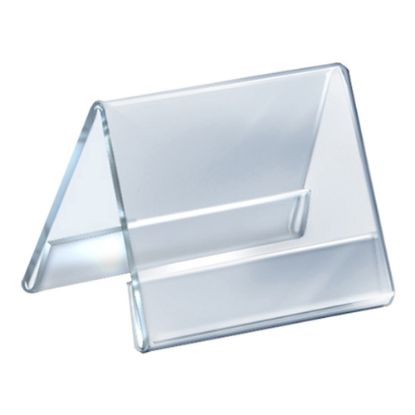 Picture of Azar Displays Acrylic Horizontal 2-Sided Nameplates, 4-1/4inH x 5-1/2inW x 3inD, Clear, Pack Of 10 Nameplates