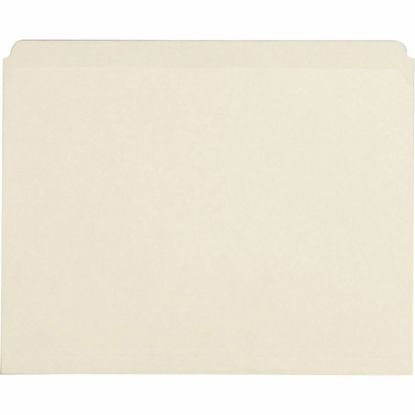 Picture of Business Source Straight-Cut 1-Ply File Folders, 3/4in Expansion, Letter Size, Manila, Box Of 100 Folders