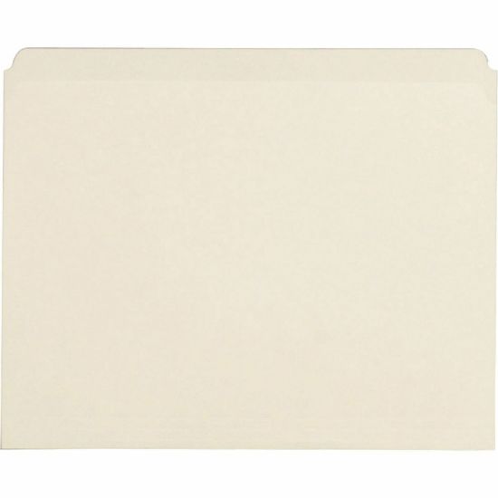 Picture of Business Source Straight-Cut 1-Ply File Folders, 3/4in Expansion, Letter Size, Manila, Box Of 100 Folders