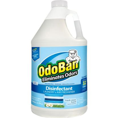 Picture of OdoBan Odor Eliminator Disinfectant Concentrate, Fresh Linen Scent, 128 Oz Bottle