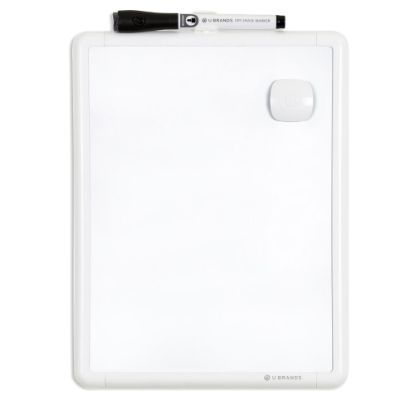 Picture of U Brands Magnetic Dry-Erase Whiteboard, 8 1/2in x 11in, Plastic Frame