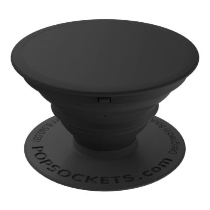 Picture of PopSockets Phone Stand, 1.5inH x 1.5inW x 0.25inD, Black