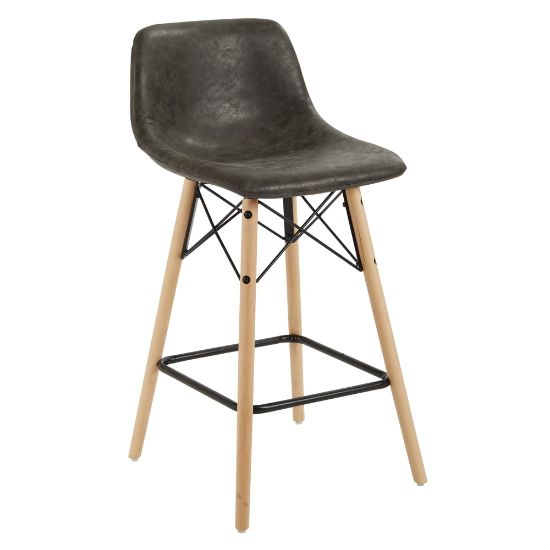 Picture of Office Star Allen Counter Stool, Charcoal, Pack Of 2 Stools