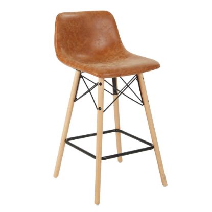 Picture of Office Star Allen Counter Stool, Sand, Pack Of 2 Stools