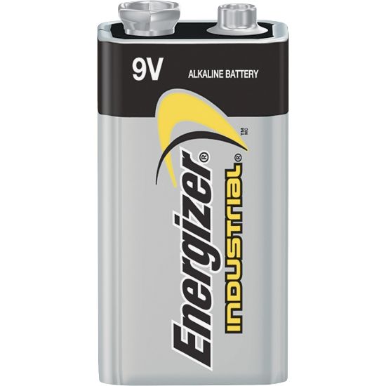 Picture of Energizer 9-Volt Industrial Alkaline Batteries, 12-Pack - For Multipurpose - 9V - 9 V DC - 6 / Carton