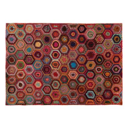 Picture of Baxton Studio Adailo Handwoven Fabric Area Rug, 5-1/4ft x 7-1/2ft, Multicolor