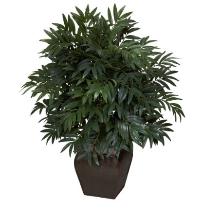 Picture of Nearly Natural 35inH Silk Double Bamboo Palm Tree With Planter