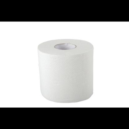 Picture of Medline Green Tree Basics Standard 2-Ply Toilet Paper, 100% Recycled, 500 Sheets Per Roll, Pack Of 96 Rolls