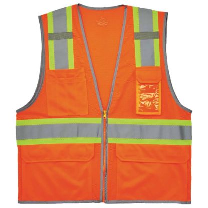 Picture of Ergodyne GloWear Safety Vest, 2-Tone, Type-R Class 2, Large/X-Large, Orange, 8246Z