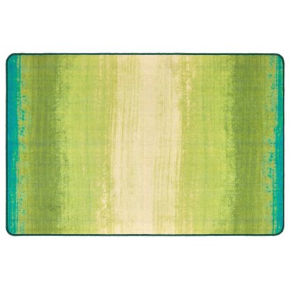 Picture of Carpets for Kids Pixel Perfect Collection Green Acres Stripes Activity Rug, 6ft x 9ft, Green