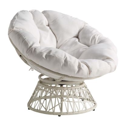 Picture of Office Star Wicker Papasan Chair, White