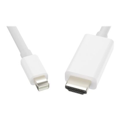 Picture of UNC Group - Adapter cable - Mini DisplayPort male to HDMI male - 15 ft - white - 4K30Hz support