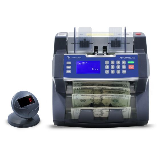 Picture of AccuBanker AB4200 MGUV Commercial Grade Bill Counter With Counterfeit Detection, 9inH x 10-7/16inW x 9-5/8inD