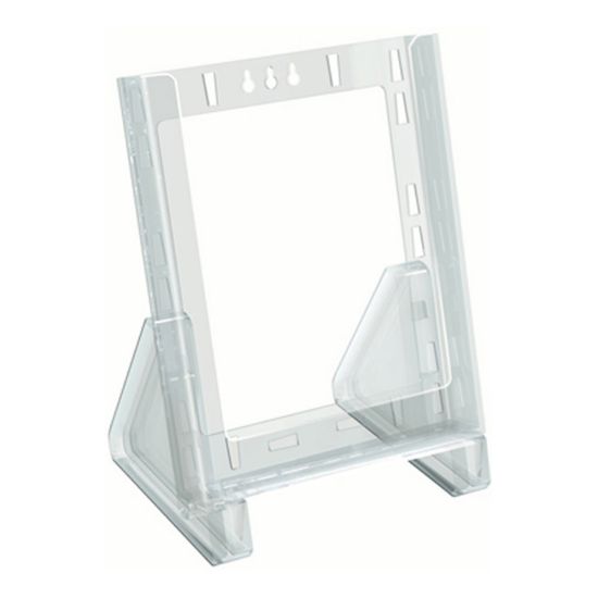 Picture of Azar Displays 1-Pocket Plastic Brochure Holders, Clear, Pack Of 10 Holders