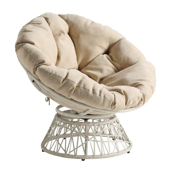 Picture of Office Star Wicker Papasan Chair, Cream/Brown