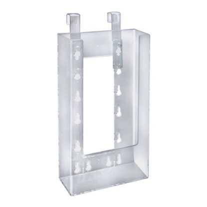 Picture of Azar Displays Hanging Trifold Brochure Holders, 7-3/4inH x 4-3/4inW x 1-1/2inD, Clear, Pack Of 10 Holders