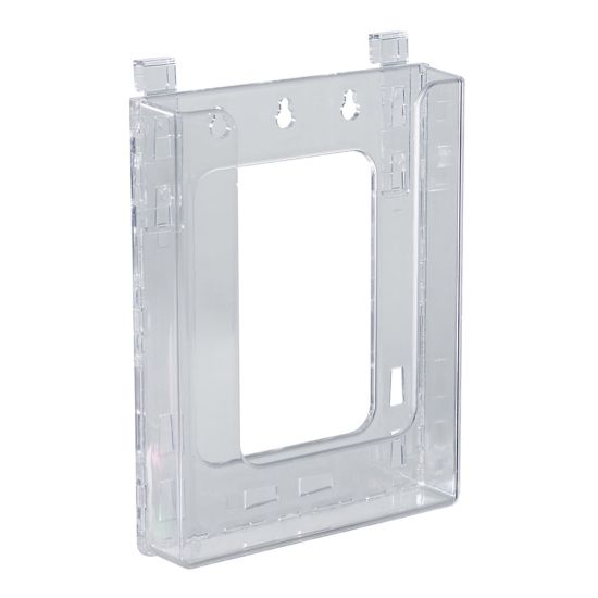 Picture of Azar Displays Hanging Bifold Brochure Holders, 8-1/2inH x 6-5/8inW x 1-1/2inD, Clear, Pack Of 10 Holders