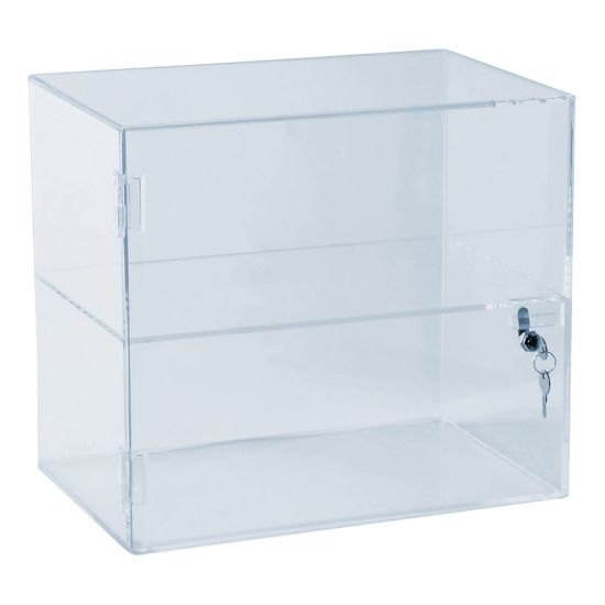 Picture of Azar Displays Lockbox Countertop Display Case, 12-1/4inH x 14inW x 9inD, Clear