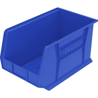 Picture of Akro-Mils AkroBin Storage Bin, Medium Size, 8 1/4in x 6 3/4in x 17in, Blue