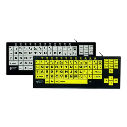 Picture of Ablenet Ergoguys VisionBoard 2 - Keyboard - USB - black on white