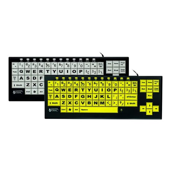 Picture of Ablenet Ergoguys VisionBoard 2 - Keyboard - USB - black on white