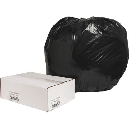 Picture of naturesaver 1.25-mil Can Liners, 56 Gallons, 43in x 48in, 75% Recycled, Black, Box Of 100