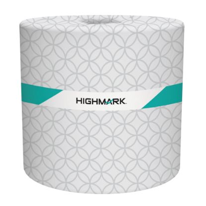 Picture of Highmark ECO 2-Ply Toilet Paper, 100% Recycled, 336 Sheets Per Roll, Case of 48 Rolls