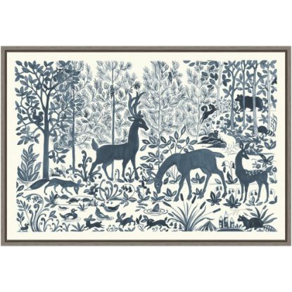 Picture of Amanti Art Forest Life I by Miranda Thomas Framed Canvas Wall Art Print, 16inH x 23inW, Greywash